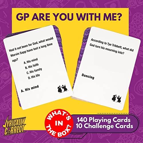 Lyrically Correct Revival Music Trivia Card Game - The Gospel Edition - Finish The Lyrics Challenge, Fun for Adults, Party or Family Night
