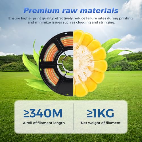 FLASHFORGE Rapid PLA Filament 1.75mm Rainbow Corals, 500mm/s High Speed Printing, 3D Printer Filament 1kg Spool, Dimensional Accuracy +/- 0.02mm, Enjoy Exceptional Print Quality