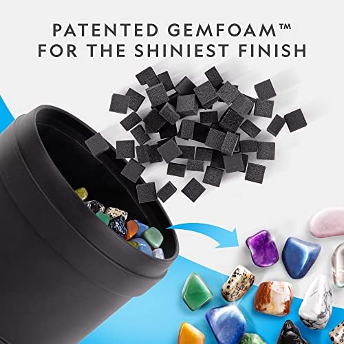 National Geographic Hobby Rock Tumbler Kit – Durable Leak-Proof Rock Polisher with 7-Day Timer, Complete Rock Tumbling Kit, Geology Hobby for Kids, Educational Science Kit, Rock Collection