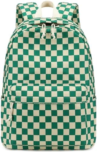 School Backpack for Teen Girls Bookbags Elementary High School Corduroy Laptop Bags Women Travel Daypacks