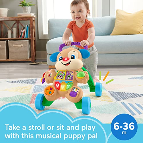 Fisher-Price Baby Toy Laugh & Learn Smart Stages Learn with Puppy Walker with Music Lights & Activities for Infants Ages 6+ Months