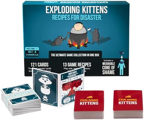 Exploding Kittens Recipes for Disaster 2-5 Players - Ages 7+ - Party & Family Card Game for Kids & Adults