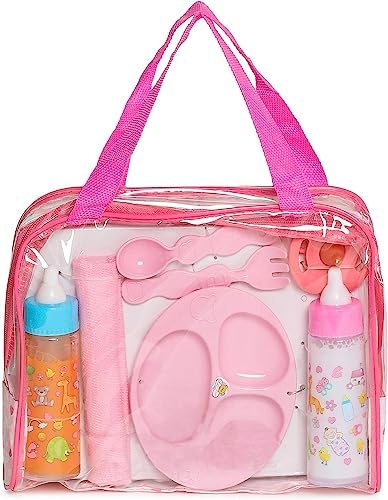 fash n kolor My Sweet Baby Disappearing Doll Feeding Set | Baby Care 6 Piece Doll Feeding Set (13 Pc Set)
