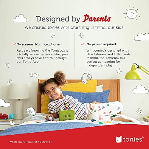 Toniebox Audio Player Starter Set with Playtime Puppy - Listen, Learn, and Play with One Huggable Little Box - Pink