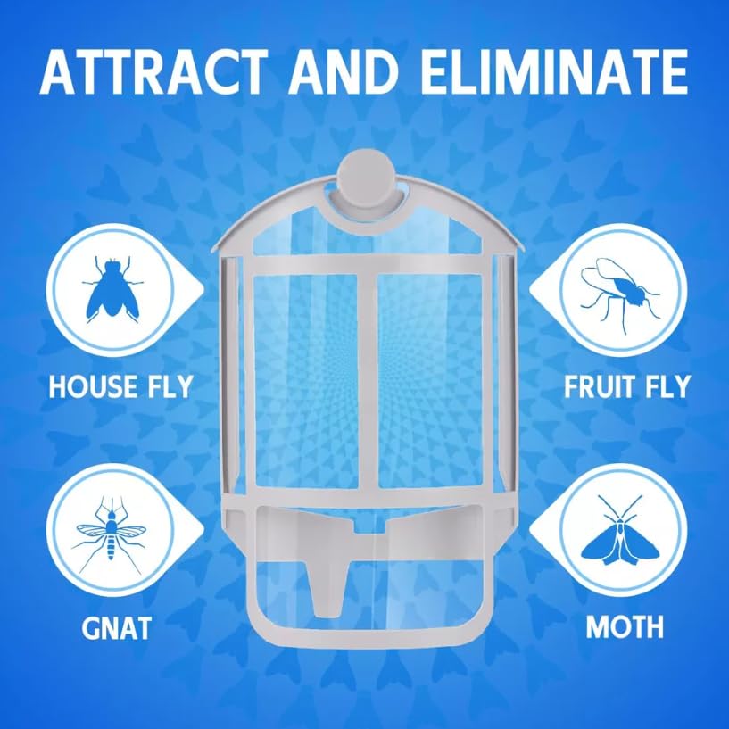Zevo Flying Bug Pesticide Cartridges | 4 Zevo Refills for Pesticide Plug-in Devices | Long-Lasting, Chemical-Free Solution for Flying Insects