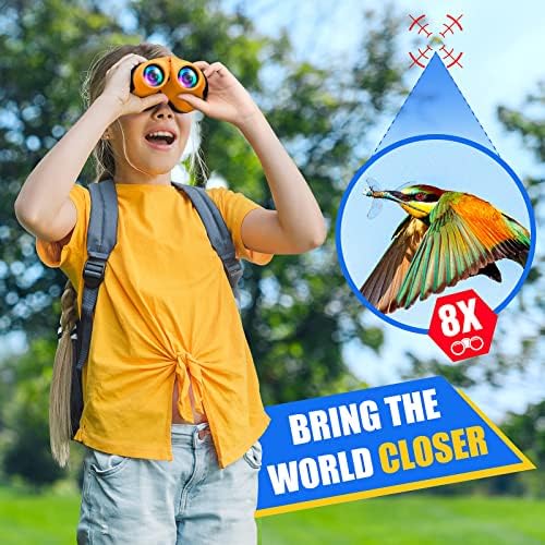 LET'S GO! Binocular for Kids, Compact High Resolution Shockproof Binoculars
