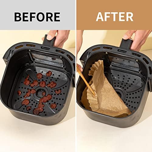 Air Fryer Liners For Ninja Foodi XL Smart FG551 6-in-1 Indoor Grill,100PCS Rectangular Air Fryer Disposable Paper Liner, Parchment Paper Liners for Ninja Smart Xl Air Fryer