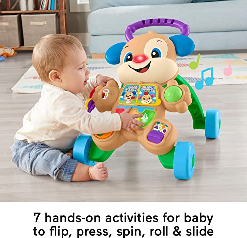 Fisher-Price Baby Toy Laugh & Learn Smart Stages Learn with Puppy Walker with Music Lights & Activities for Infants Ages 6+ Months