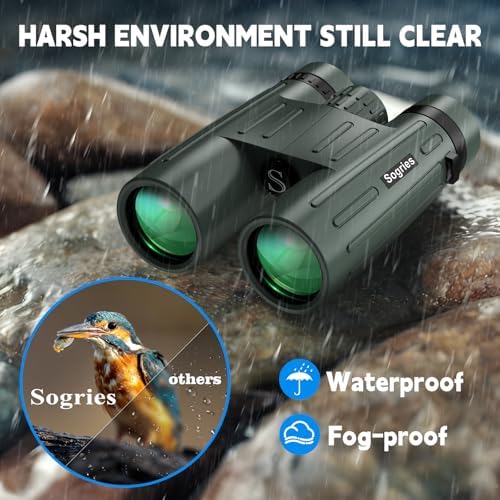 14x45 Binoculars for Adults High Powered,Professional HD Binoculars for Bird Watching,Hunting,with Aluminum Alloy Phone Adapter,Tripod,Waterproof & Fog Proof,Large View for Travel,Hiking,Concert