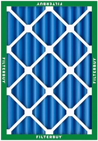 Filterbuy 20x25x4 Air Filter MERV 13 Optimal Defense (2-Pack), Pleated HVAC AC Furnace Air Filters Replacement (Actual Size: 19.50 x 24.50 x 3.63 Inches)