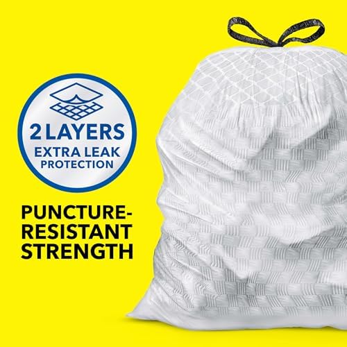 Glad ForceFlex Tall Kitchen Trash Bags, 13 Gallon, Fresh Clean, 140 Count (Package May Vary)