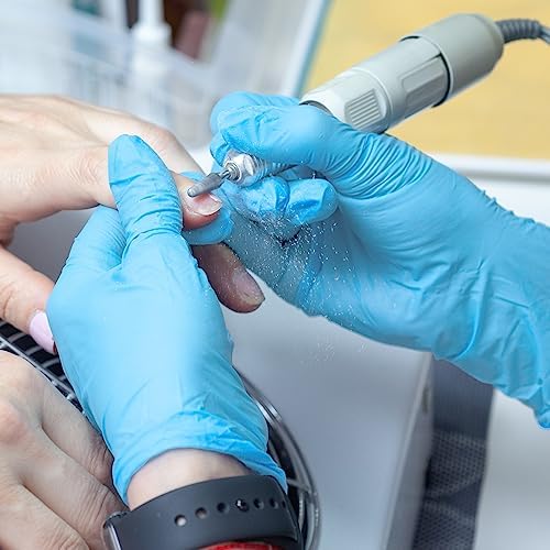 ForPro Disposable Nitrile Gloves, Chemical Resistant, Powder-Free, Latex-Free, Non-Sterile, Food Safe, 4 Mil, 100-Count