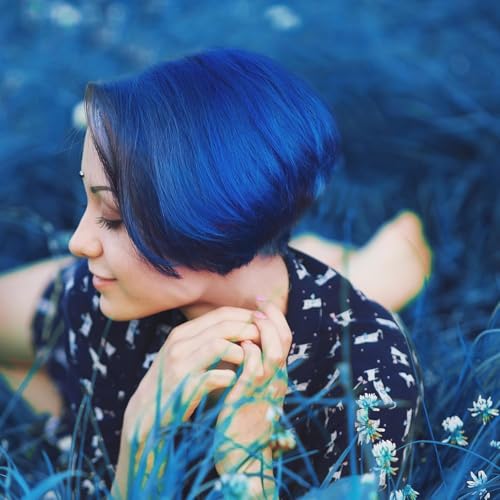 Arctic Fox Semi-Permanent Hair Dye, Vegan & Cruelty-Free, Vibrant Blue Color, Ammonia-Free, Peroxide-Free, Conditioning Formula, Poseidon, 4 Fl Oz (Pack of 2)