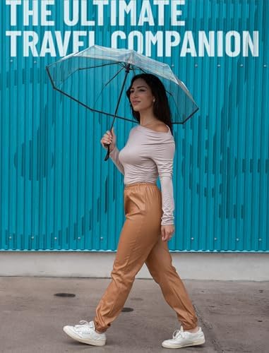 REPEL Windproof Travel Umbrella - Compact & Withstands Winds up to 85MPH , Strongest Premium Auto Folding Umbrella for Rain and Sun - Durable, Light & Portable for Women & Men , Fits Backpack & Cars