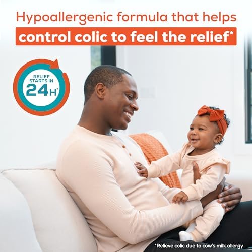 Enfamil Nutramigen Hypoallergenic Baby Formula with Iron, Lactose Free, Colic Relief from Cow's Milk Allergy Starts in 24 Hours, Brain Building DHA, Probiotic LGG for Immune Support, 27.8 Oz Can