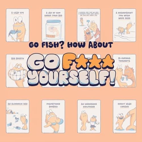 Go F Yourself Card Game, Go Fish Card Game, Fun Gag Gift for Friends, Couples & Coworkers | Classic Interactive Game with a Twist (1pc)