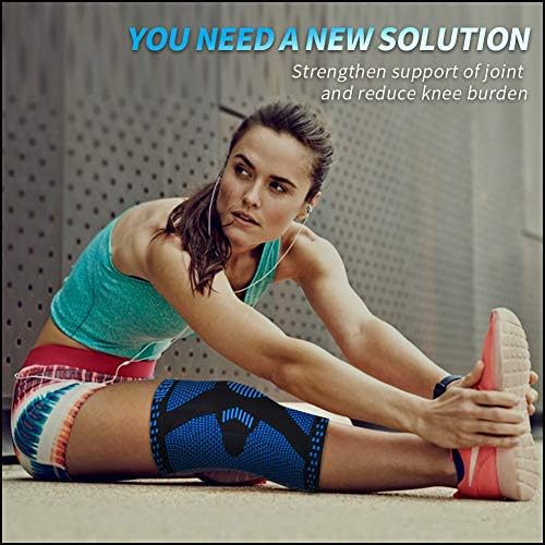 NEENCA Knee Brace for Women & Men, Medical Knee Support with Patella Pad & Side Stabilizers, Knee Compression Sleeve for Knee Pain, Meniscus Tear, ACL, Joint Pain, Runner, Workout - FSA/HSA Eligible