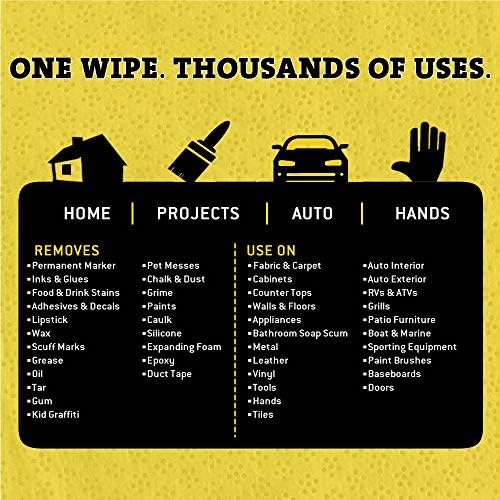 Tub O' Towels TW90 Heavy-Duty 10" x 12" Size Multi-Surface Cleaning Wipes, 90 Count Per Canister, 6 Pack