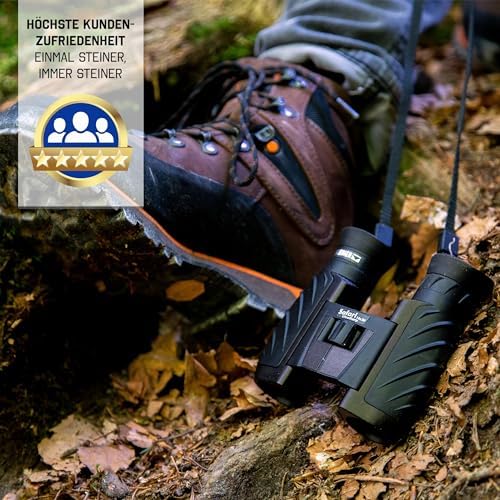 Steiner Safari UltraSharp 10 x 26 Binoculars, Compact, Large Magnification, Robust, Waterproof, Ideal for Travel, Hiking, Concerts, Sports and Nature Observation