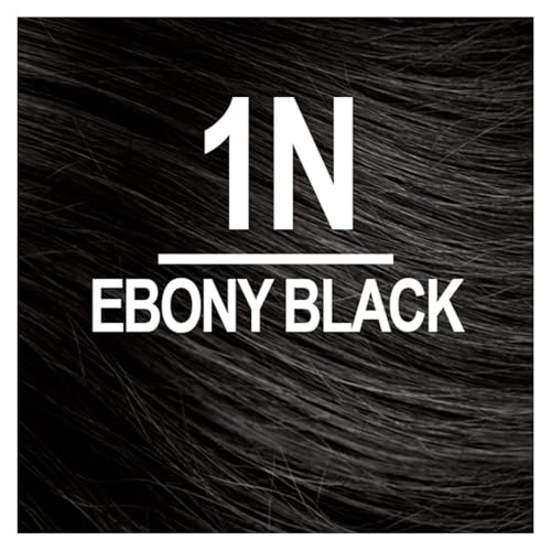 Naturtint 1N Ebony Black Permanent Hair Color (Pack of 6), Ammonia Free, Vegan, Cruelty Free, up to 100% Gray Coverage, Long Lasting Results (Packaging may vary)
