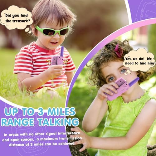 Selieve Toys for 5-12 Year Old Children's, Walkie Talkies for Kids 22 Channels 2 Way Radio Toy with Backlit LCD Flashlight, 3 Miles Range for Outside, Camping, Hiking