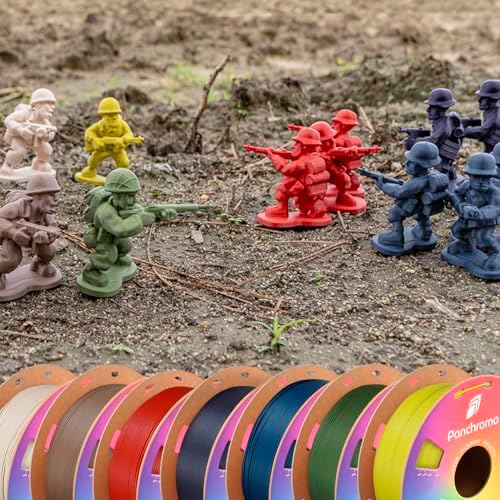 Polymaker Panchroma Matte PLA Filament, Army Brown 1.75mm 1kg 3D Printing Filament, Formerly Polyterra Matte, Fit Most FDM 3D Printers, 1kg Spool (2.2lbs)