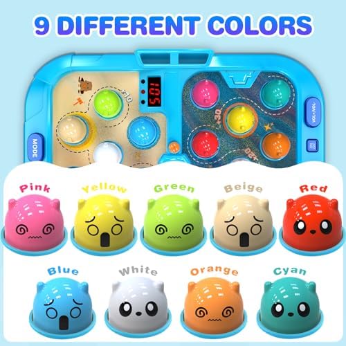 HopeRock Toddler Toys for Boys 4-6 with 2 Hammers, 5 Modes, 9 Music Sprays,Light-Up, Ideal Birthday and Christmas Gifts for 3-6 Year Old Boys