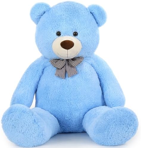 MaoGoLan Giant Teddy Bear Plush, Life Size Large Teddy Bear Stuffed Animal 5 Feet,Soft and Fluffy Big Teddy Bear Gift for Baby Shower,Christmas,Valentines,Blue