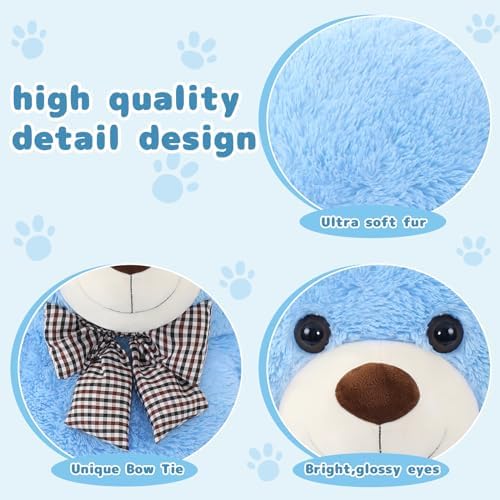 MaoGoLan Large Blue Teddy Bear Jumbo Bear 55 inch Oversize Huge Stuffed Animal for Boys and Girls