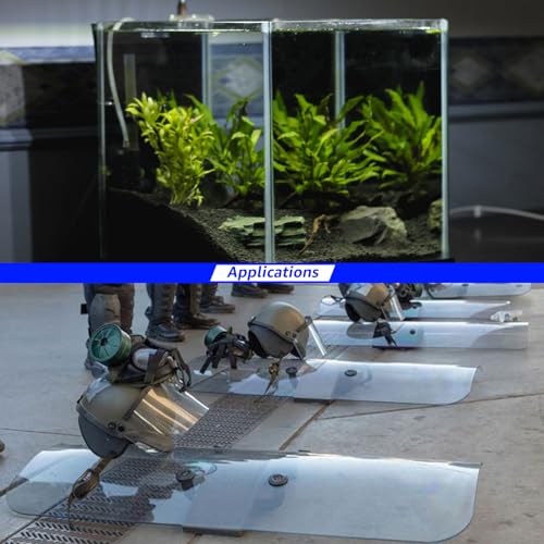 Art3d (2 Pack) 1/4" Thick Plexiglass Sheets - 12" x 12" PET Clear Acrylic Sheets for Art Design, Craft Projects, Signs, DIY in Home, Wedding, Festival,Party,Office