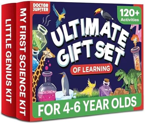 Doctor Jupiter Ultimate Gift Set of Learning| Set of ‘My First Science Kit’, ‘Little Genius Kit’ for Kids Ages 4-6|Birthday Gift for Boys, Girls| STEM Learning & Education Toys for 4,5,6 Year Old