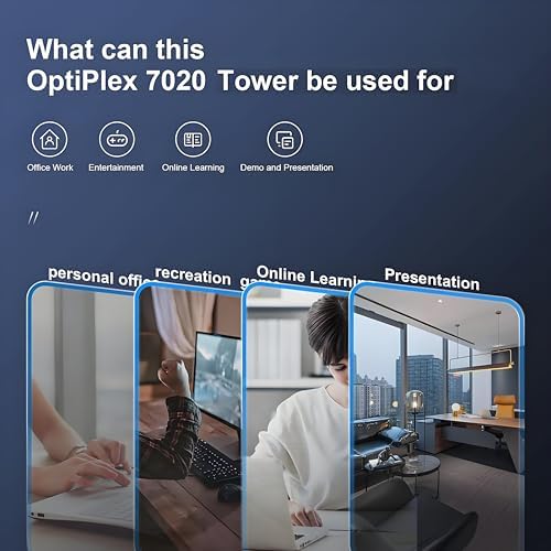 Dell OptiPlex 7020 Desktop Computers, 7000 Tower PC, Intel 6-Core i5-12500 (Beat i7-11700), 32GB DDR5 RAM, 1TB PCIe SSD, DVDRW, WiFi Adapter, RJ-45, HDMI, DisplayPort, KB and Mouse, Windows 11 Pro