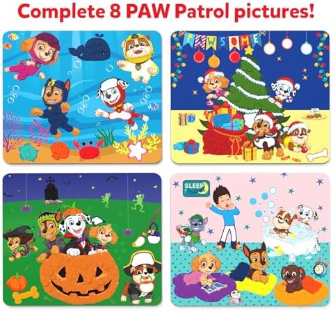 Skillmatics Dot It Sticker Art - PAW Patrol, Mess-Free Fun for Kids, 500+ Stickers, Craft Kits, DIY Scrapbooking Activity, Travel Toys, Gifts for Boys & Girls Ages 3, 4, 5, 6, 7
