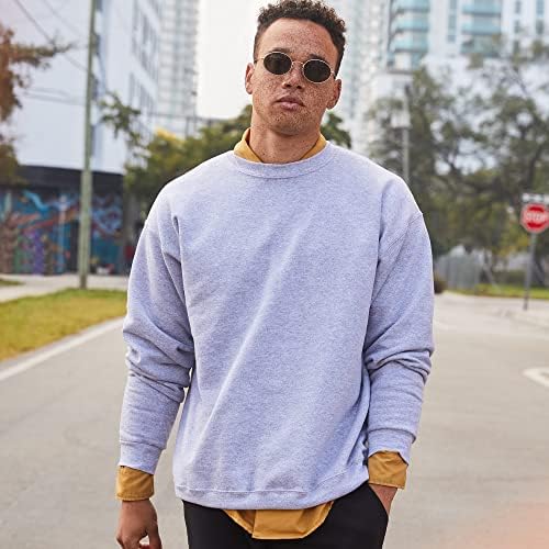 Hanes Men's EcoSmart Fleece, Pullover Crewneck Sweatshirt, 1 or 2 Pack