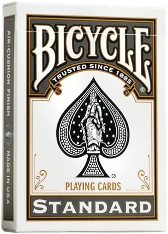 Bicycle Standard Index (Black/Red), Pack of 4