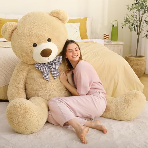 MaoGoLan Big Teddy Bear, 6 Feet Life Size Huge Plush Stuffed Animal, Adorable and Soft Teddy Bear Gift for Christmas, Valentine's, Birthday, or Long Distance