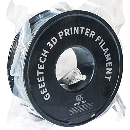 Geeetech PLA 3D Printer Filament, PLA 3D Printer Filament 1kg Spool(2.2lbs) Dimensional Accuracy +/- 0.02 mm, 3D Printing Filament Fits for Most FDM 3D Printers, Grey