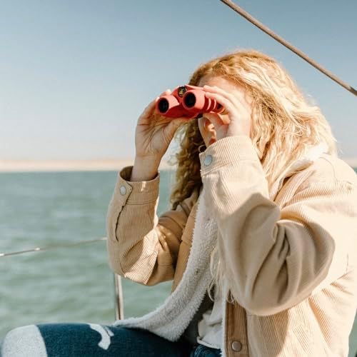 Nocs Provisions Standard Issue 10x25 Waterproof Binoculars, 10X Magnification, Bak4 Prism, Wide View Multi-Coated Lenses for Bird Watching, Hiking & Backpacking - Olive Green