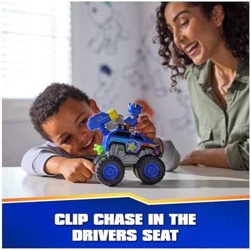 Paw Patrol: Rescue Wheels Chase’s Cruiser, Toy Truck with Projectile Launcher and Collectible Action Figure, Kids Toys for Boys & Girls Ages 3 and up