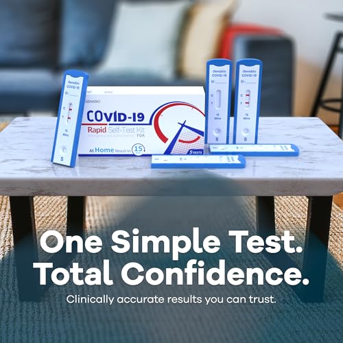 Genabio COVID Home Test (1 Pack - 5 Tests) – FDA EUA Authorized, 15-Minute at-Home Results, OTC at Home Covid Test Kit, Nasal Swab, Easy to Use & No Discomfort, Ages 2+