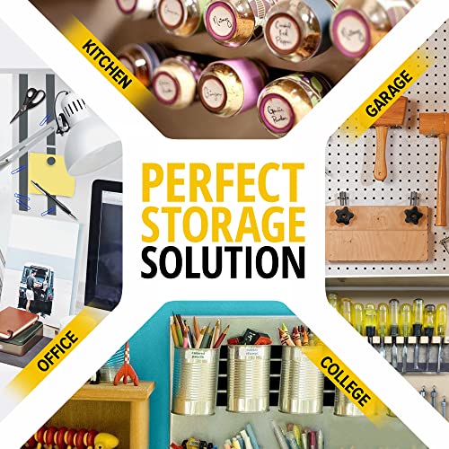 Heavy Duty Ring Magnets - Ultra Strong 1.2" Magnets with Holes for DIY & Crafts - Space Organization Set for Home, Kitchen, Workshop (40 pcs)