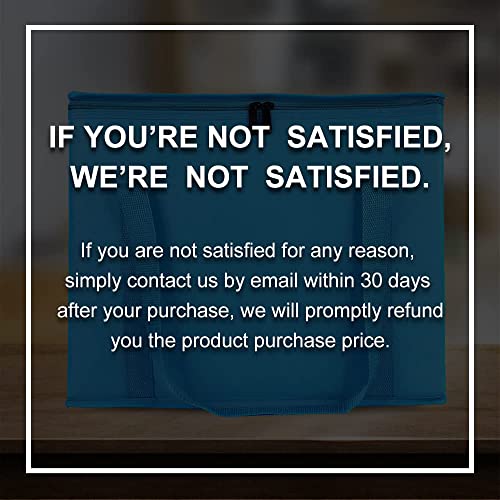 Bodaon 2-Pack Insulated Reusable Grocery Shopping Bag, X-Large Food Delivery Bags, Soft Cooler Bag for Women/Men for Instacart, Blue