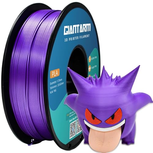 GIANTARM 3D Printer Filament, Purple Pla Filament, 1Kg(2.2lbs) Spool, 1.75mm Dimension Accuracy +/- 0.03mm, 3D Printing Filament