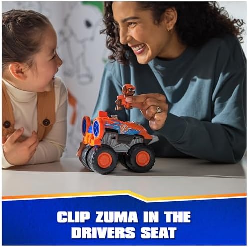 Paw Patrol: Rescue Wheels Zuma’s Hovercraft, Toy Truck with Projectile Launcher and Collectible Action Figure, Kids Toys for Boys & Girls Ages 3+