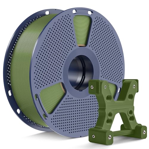 PETG Filament 1.75mm 2025 Upgrade Spool Compatible with Bambulab Refill Filament, 1kg(2.2lbs) SUNLU PETG 3D Printer Filament, 1.75mm Dimensional Accuracy +/- 0.02mm, OliveGreen