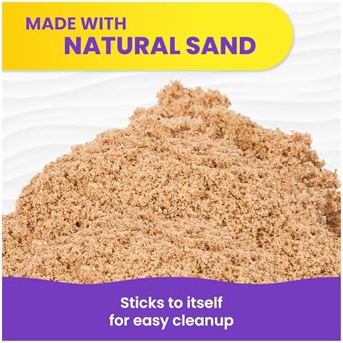 Kinetic Sand, 11lb (5kg) Natural Brown Play Sand Mega Box, Sensory Toys for Kids & Classroom, Back to School Teacher Must Haves (Packaging May Vary)