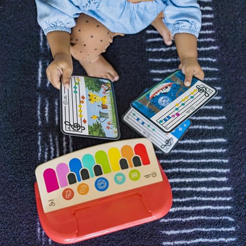Baby Einstein Cal’s First Melodies Magic Touch Wooden Piano Musical Baby Toy, Ages 6-36 Months