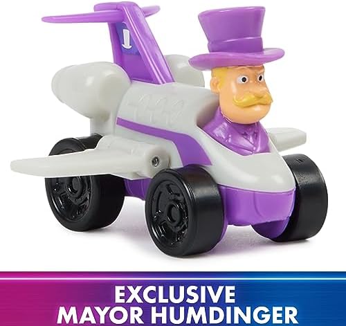 Paw Patrol: The Mighty Movie Toy Vehicle Set- 7 New Cars & Trucks w Exclusive Mayor Humdinger Action Figure-Includes Rubble, Chase, Skye, Zuma, Marshall, Rocky