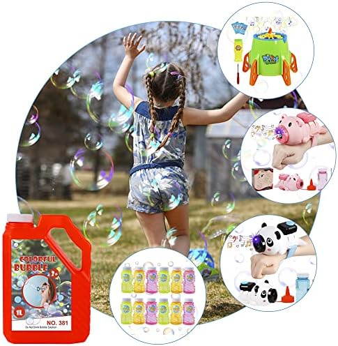 Lulu Home Bubble Concentrated Solution, 1 L/ 33.8 OZ Bubble Refill Solution for Kids Halloween Parties, Bubble Machine, Giant Bubble Wand, Bubble Blower Toys