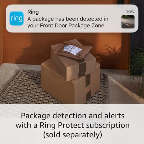 Ring Battery Doorbell Pro (newest model), Two-Way Talk with Audio+, 3D Motion Detection, and 1536p HD+ Head-to-Toe Video